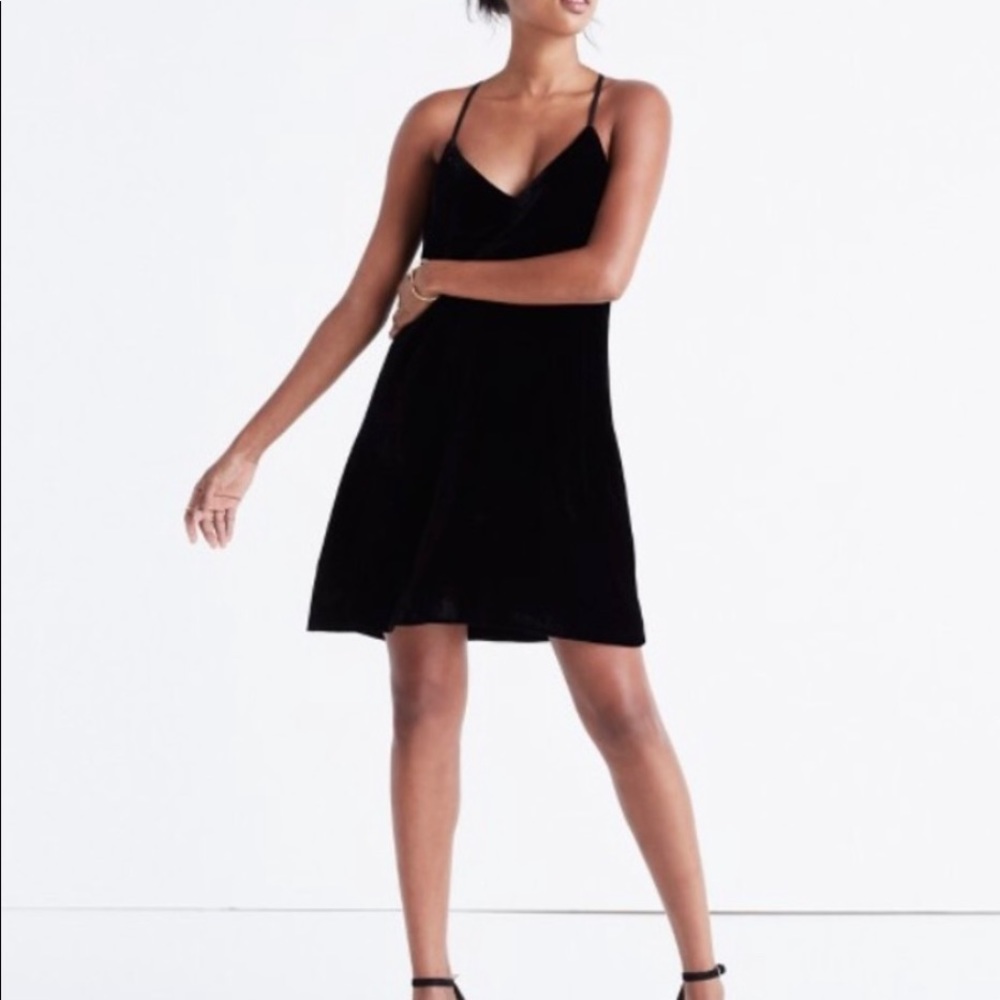 Madewell Velvet Slip Dress